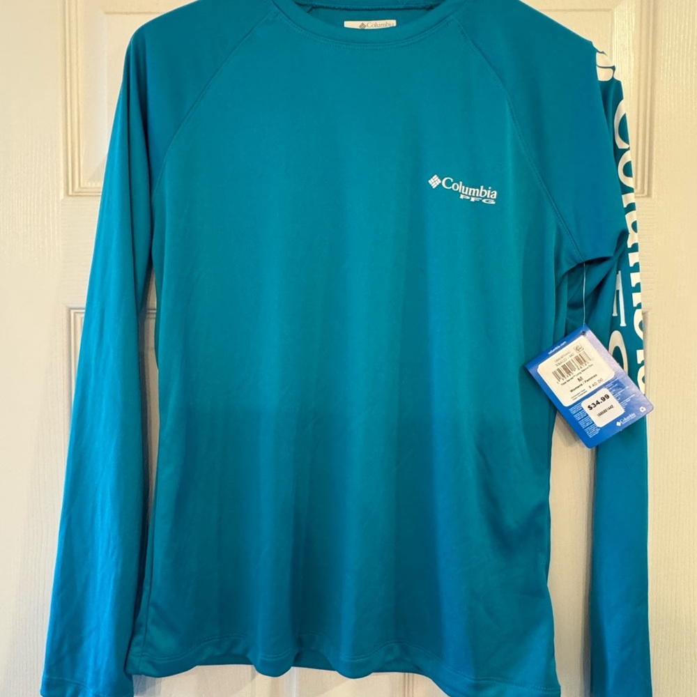 Columbia Blue Omni-Wick Long Sleeve Shirt